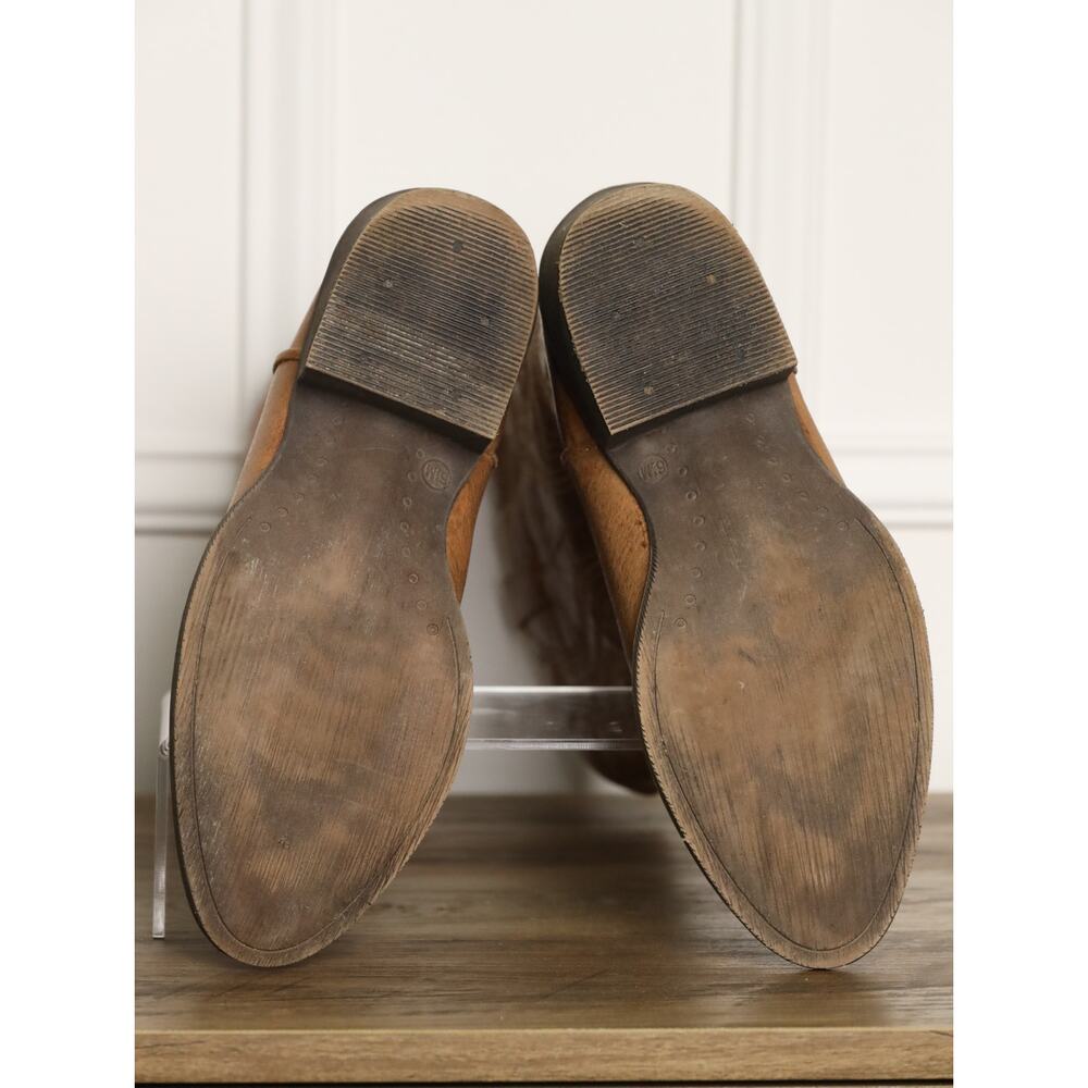 Coconuts by Matisse Western Cowboy Boots Brown Leather 6.5 Embroidered Stitch - Picture 11 of 11